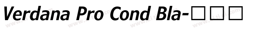 Verdana Pro Cond Bla字体转换